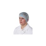 Rs pro - charlotte cheveux jetable bleue en polypropylne, taille unique, pour pour industrie alimentaire ...