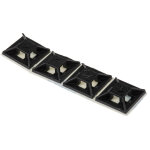 Rs pro - embase pour serre - c�bles autoadh�sive noire 12. 5mm x 12, 5 mm, � fixation 3. 2mm ( prix pour ...
