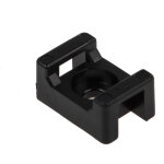 Rs pro - embase pour serre - c�bles noire 15mm x 10 mm, � fixation 3. 5mm ( prix pour sachet de 250 ) ...