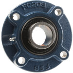 Rs pro ? roulement � bille 40mm ? 4 trous de fixation ? fonte pour environnements industriels ? charge ...