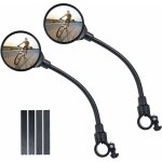 Rtroviseur vlo, 2 rtroviseurs de vlo grand angle rotatifs 360, rtroviseurs de scurit convexes en acrylique ...