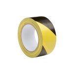 Ruban adha sif bicolore jaune noir mm 50x33 mt travaux de construction en cours