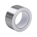 Ruban adhsif aluminium 2 rouleau 5cm x 5 m, ruban adhesif haute temperature, rouleau isolant thermique, ...