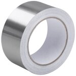 Ruban adh�sif aluminium 2 rouleau 5cm x 5 m, ruban adhesif haute temperature, rouleau isolant thermique, ...