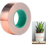 Ruban adh�sif conducteur en feuille de cuivre pour blindage guitare et emi, soudure, r�parations �lectriques ...