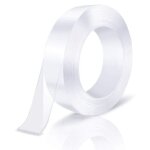 Ruban adh�sif double face nano 0, 5 mm d'�paisseur 10 mm de large 1 m de long 1 pi�ce avec colle magique ...