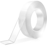 Ruban adh�sif double face nano 0, 5 mm d'�paisseur 20 mm de large 1 m de long 1 pi�ce avec colle magique ...