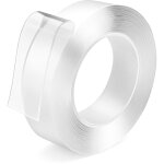 Ruban adh�sif double face nano 2 mm d'�paisseur 20 mm de large 1 m de long 1 pi�ce avec colle magique ...
