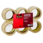 Ruban adh�sif d'emballage secure seal scotch 50 mm x 66 m - transparent - lot de 6
