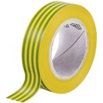 Ruban adhsif isolant pvc 15 mm x 10 m jaune - vert michaud br404