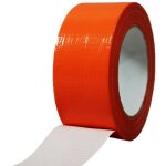 Ruban adh�sif toil� orange 50 mm x 33 m - 1 rouleau adh�sif pour fixer les b�ches, fils et c�bles - tecplast ...