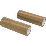 Ruban d'emballage 12 pcs marron 48 mm x 66 m vidaxl