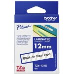 Ruban d'�tiquetage brother tze, tz tze - 131s couleur de ruban: transparent couleur de police:noir 12 ...