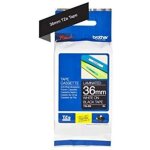 Ruban d'�tiquetage brother tze, tz tze - 365 couleur de ruban: noir couleur de police:blanc 36 mm 8 m ...