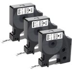 [jamais utilis�] ruban pour �tiqueteuse compatible pour dymo 45013 s0720530 noir sur blanc ruban d'�tiquette ...