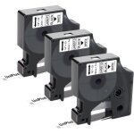 Ruban pour �tiqueteuse compatible pour dymo 45013 s0720530 noir sur blanc ruban d'�tiquette pour dymo ...