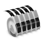 Rubans d'tiquettes compatibles dymo, ruban gaufr 3d de 9 mm, compatible avec dymo omega s, junior s0717900, ...