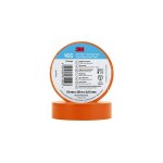 Ruban isolant 3m temflex 155 en vinyle orange 20m x 19mm x 0. 152mm ( prix pour 1 )
