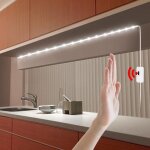 Galozzoit - ruban led de 1m avec détecteur de mouvement. lumière blanche 6500k, étanchéité ip65, batterie ... Galozzoit - ruban led de 1m avec détecteur de mouvement. lumière blanche 6500k, étanchéité ip65, batterie ...