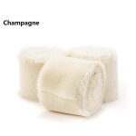Ruban en mousseline de satin, 5 m�tres x 4 centim�tres, ruban en tissu pour cadeaux de mariage, id�al ...