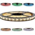 Ruban professionnel 5050 - 60 leds / m - 5 m rgbw (blanc chaud) (ip65) longueur: 5 m�tres - transformateur: ...