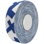 Ruban de protection hockey 2, 5cm x 25m - bandes pour raquette badminton et crosse - bleu avec croix ...