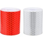Ruban r�fl�chissant, 2pcs 5cm � 3 m�tres ruban r�fl�chissant autocollant auto - adh�sif haute visibilit� ...