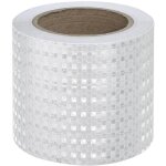 Ruban r�fl�chissant blanc, 10 cm x 10 m, bandes d'avertissement de s�curit� r�fl�chissantes, autocollants ...