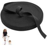 Ruban de sangle nylon noir 10 mm x 10 m, couture sac, sangle lourde, collier chien, toile ceinture, remorquage ...