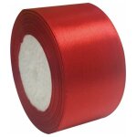 Ruban satin rouge, 50 mm x 22 m ruban rouge large pour cadeau emballage c�r�monie mariage no�l at d�coration ...