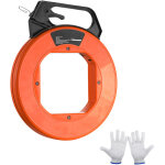 Ruban de tirage , 240 pi, 1 / 8 po, acier, tire - cble, murs et conduits, non conducteur - mophorn