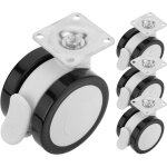 Primematik - pu&abs roulettes pivotantes pour lit m�dicalis�, frein � sens unique et serrage de type ...