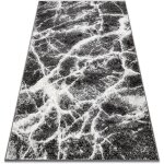 Rugsx - bcf tapis morad marmur marbre - anthracite / noir grey 60x110 cm Rugsx - bcf tapis morad marmur marbre - anthracite / noir grey 60x110 cm