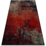 Rugsx - tapis en laine omega togo abstraction rouge red 200x300 cm