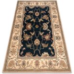 Rugsx - tapis en laine polonia loare cadre velvet bleu foncé blue 170x235 cm Rugsx - tapis en laine polonia loare cadre velvet bleu foncé blue 170x235 cm