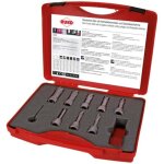 Ruko assortiment de fraises � dents carbure rapport�es avec attache filet�e, en coffret plastique