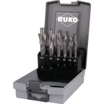 Ruko - jeu de fraises � lamer din 373 m3 - m10 pour trou hss nu nombre de lames 3 cassette plastique