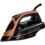 Russell hobbs copper express fer � repasser � sec ou � vapeur 2600 w noir, cuivre