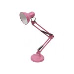 Lampe de bureau en rutile articul�e 1xe27 rose 57x39x15 cm