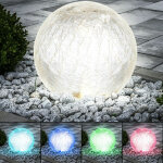 Rgb led lampe solaire lampe enfichable �clairage boule de verre projecteur ext�rieur changement de couleur ...