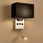 Applique murale intérieure avec flexible led liseuse, applique de chevet avec port usb applique et Étagère, ... Applique murale intérieure avec flexible led liseuse, applique de chevet avec port usb applique et Étagère, ...