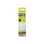 Lot de 12 btons de colle - 11 mm - pour pistolet r18glu et rglu18 - ryobi
