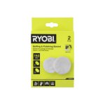 Lot de 2 bonnets - raepb150 - 150mm - 1 bonnet polissage - 1 bonnet tissu ponge - pour polisseuse rbp18150 ...