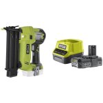 Ryobi cloueur de finition 18v one + - 1 batterie lithiumplus 2. 0ah - 1 chargeur rapide r18n18g - 120s ...