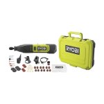 Ryobi mini - outil multifonction rrt12 - 120ba3 / 35 - 12v - 1 batterie 2. 0ah - 1 cble usb c - 35 accessoire ...
