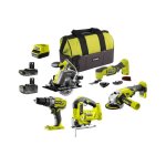Ryobi - pack complet 5 outils - 2 batteries 2. 0ah et 4. 0ah - 1 chargeur - r18ck5a - 242sl
