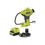 Ryobi - pack compresseur 18v one plus r18pi - 0 - 1 batterie 2. 0ah - 1 chargeur rapide