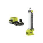 Ryobi - pack lampe led modulable r18alf - 0 - 18v one + - 850 lumens - 1 batterie 2. 0ah - 1 chargeur ...