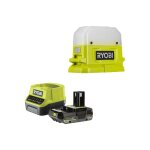 Pack ryobi lanterne led rlc18 - 0 - 18v one + 500 lumens - 1 batterie 2. 0ah - 1 chargeur rapide rc18120 ...