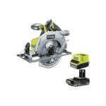 Ryobi - pack scie circulaire r18cs7 - 0 - 18v one + brushless - 1 batterie 2. 0ah - 1 chargeur rapide ...